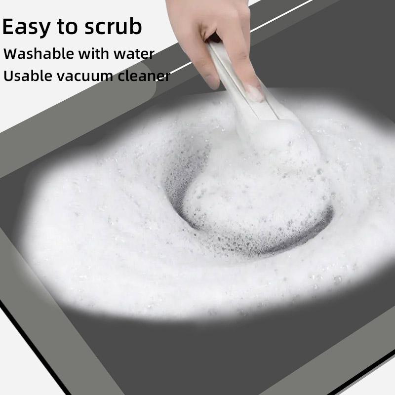 1pc of Diatom Mud Bathroom Floor Mat, Entry Water-absorbing Small Rug, Bathtub Foot Pad, Shower Room Door Mat, Hand-washable Mat