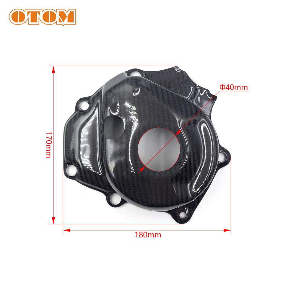 For KAWASAKI KX450 KX450X KX450SR Motorcycle Engine Case Crash Protection Carbon Fiber Clutch Cover-CC36 And Ignition Cover-Cl39