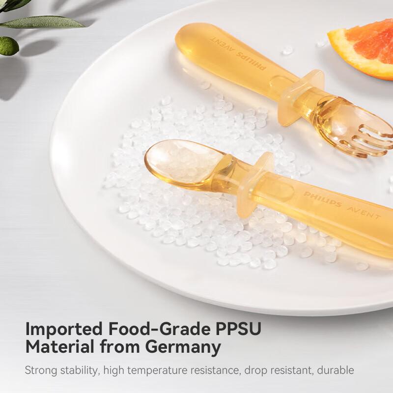 Philips Avent Infant Learning Fork and Spoon Set Baby Complementary Spoon