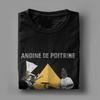 Unisex Angine De Poitrine Band Vintage Music T Shirt  Pure Cotton Tops Novelty Short Sleeve O Neck Tee Shirt Plus Size TShirts