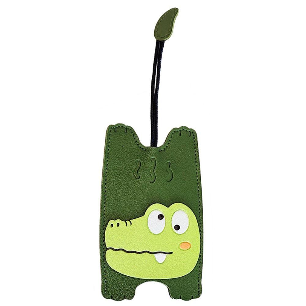 Anti-lost Leather Keychain DIY Charms Lion Key Rings Fashion Cartoon Key Holder  Bag Charm