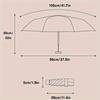Parapluie transparent en forme d'arche de forêt tropicale britannique avec vitrail, parapluie transparent à long manche, automatique, grand, romantique et ensoleillé
