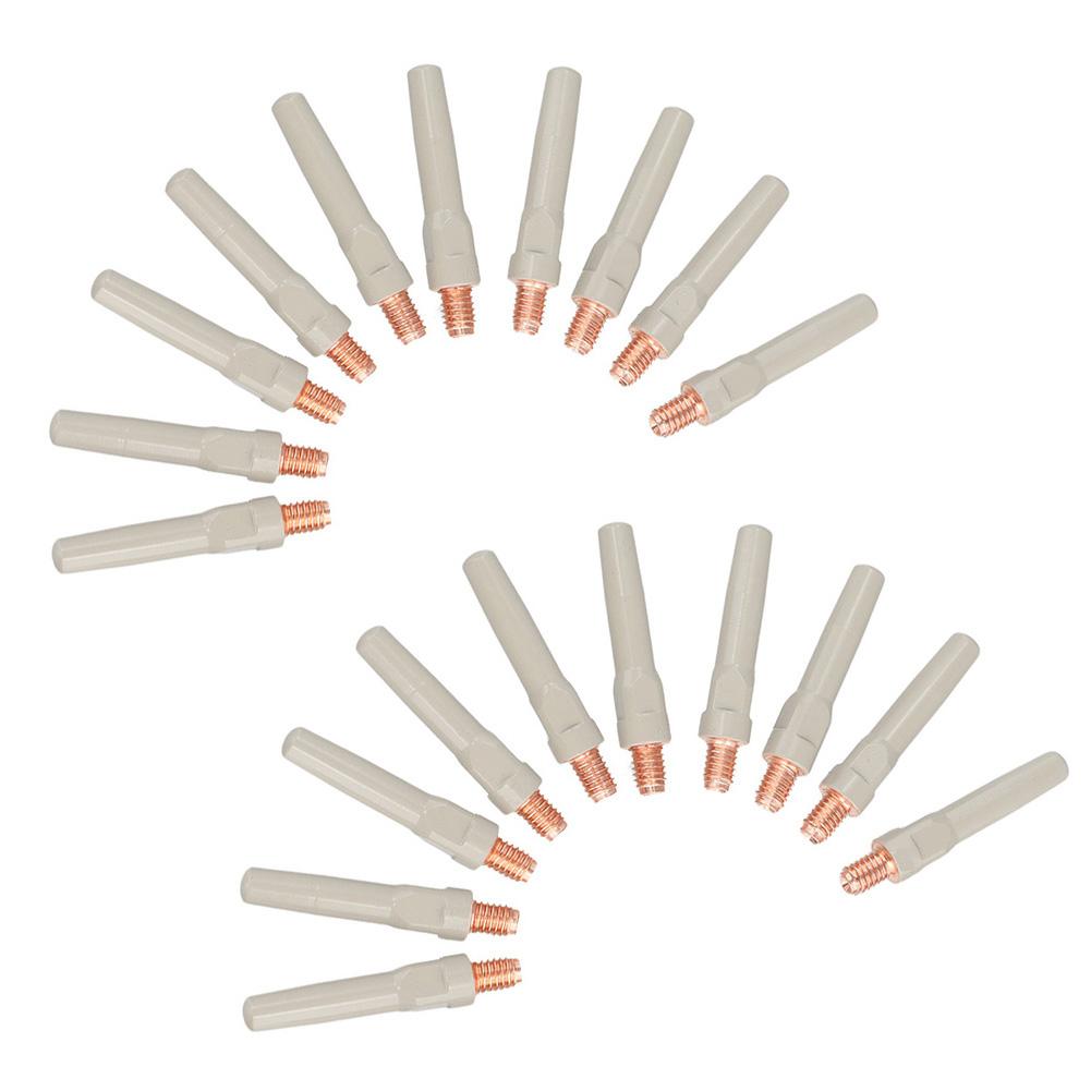 20PCS Non-Stick Coating Welding Tips Welding Torch Accessory For 15AK 45*1.2mm Suitable For Professional Welding Personnel