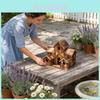 Wooden Birdhouse Craft Hanging Decor For Garden And Home Outdoor Use