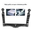 Aluminum Alloy Two Handed Diving Bracket DSLR Micro Single Motion Camera Adjustable Two Handed Bracket