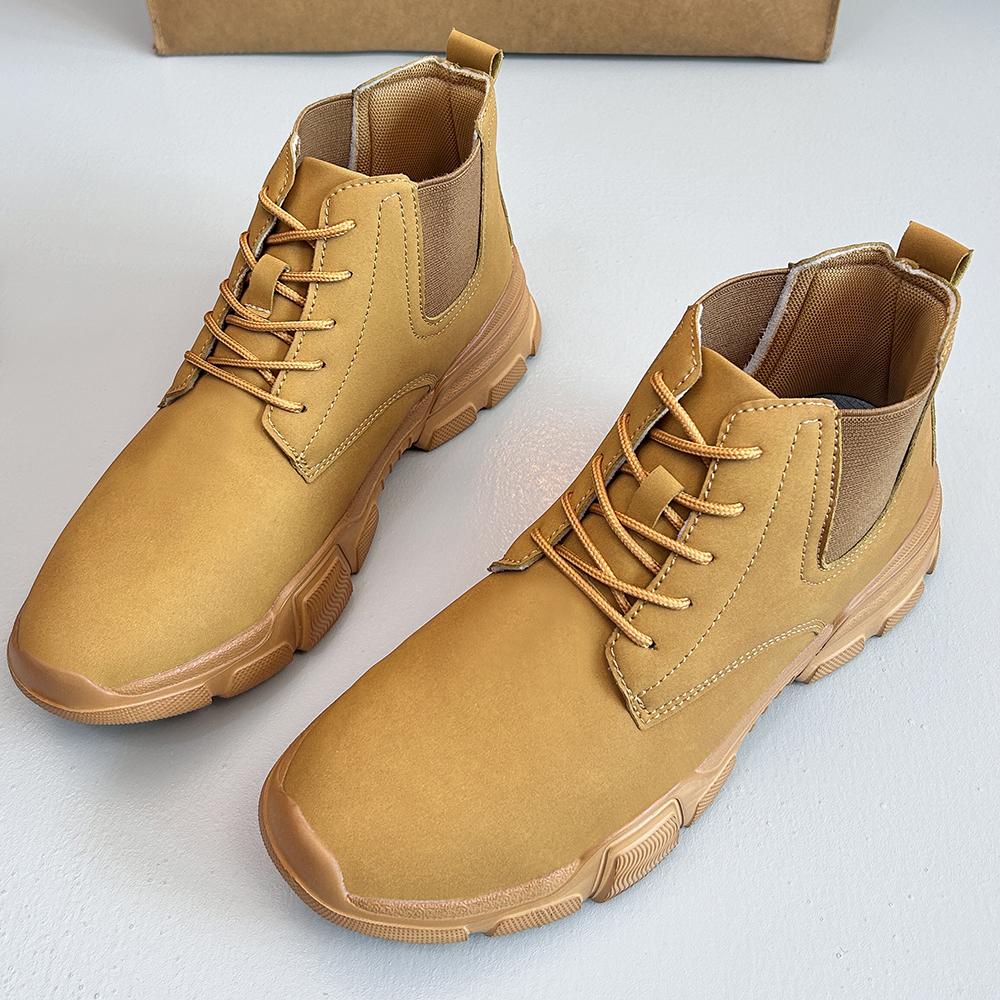 

High Quality Women Casual Boots Waterproof Autumn and Winter Denim Boots Outdoor Black platform Boots Sports Shoes Men s Hiking 36 жовтий