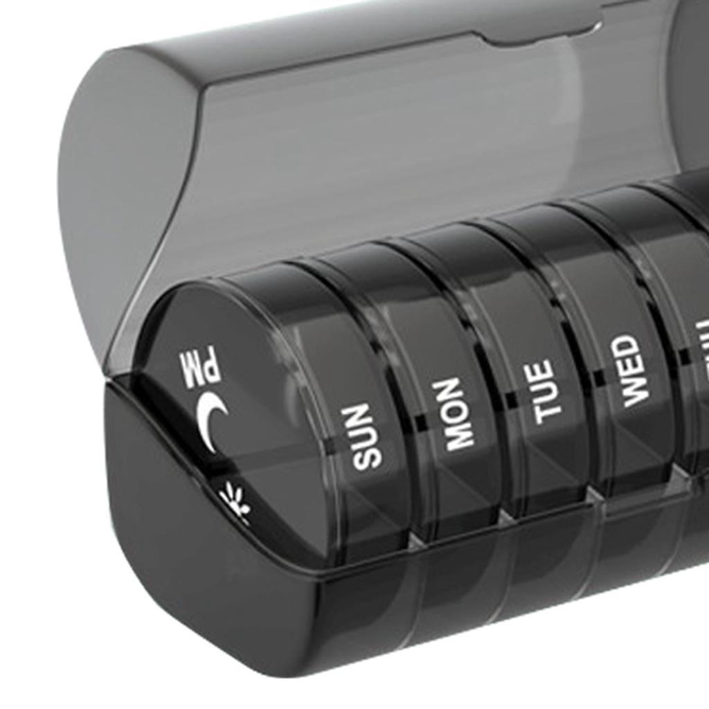 Medicine Box Pill Storage Case Waterproof Container 14 Grids Portable for Home Outdoor