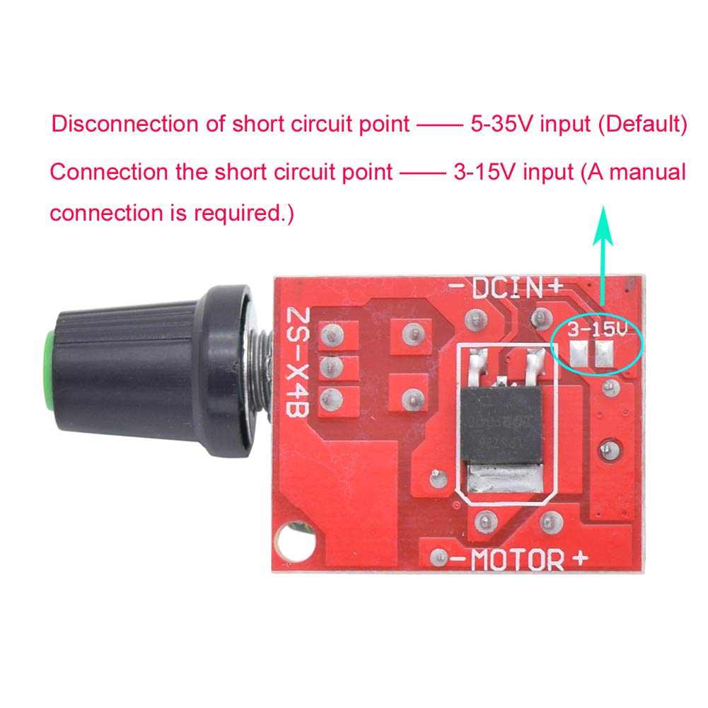 Mini DC Motor PWM Speed Controller Module 3V 6V 12V 24V 35VDC 90W 5A DC Motor Speed Regulator Control Switch LED Dimmer