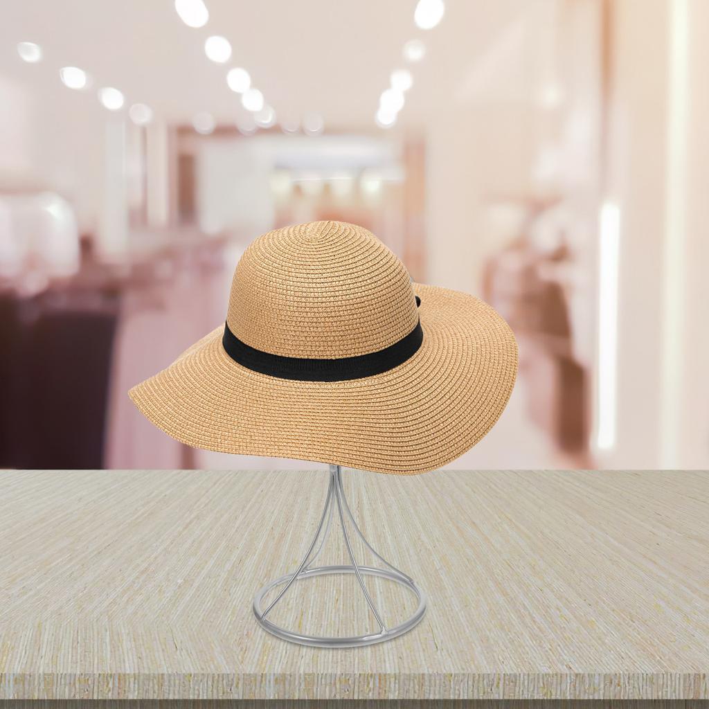 Metal Hat Display Stand Vintage Style Small Desktop Hat Rack Holder for Baseball Fisherman Hats Home Shop Decoration
