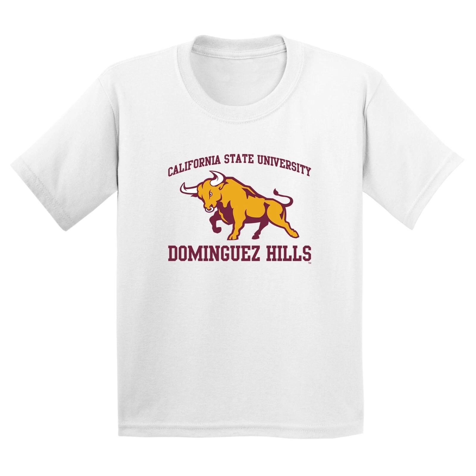 Cal State Dominguez Hills Toros Arch Logo Youth T-Shirt - White S