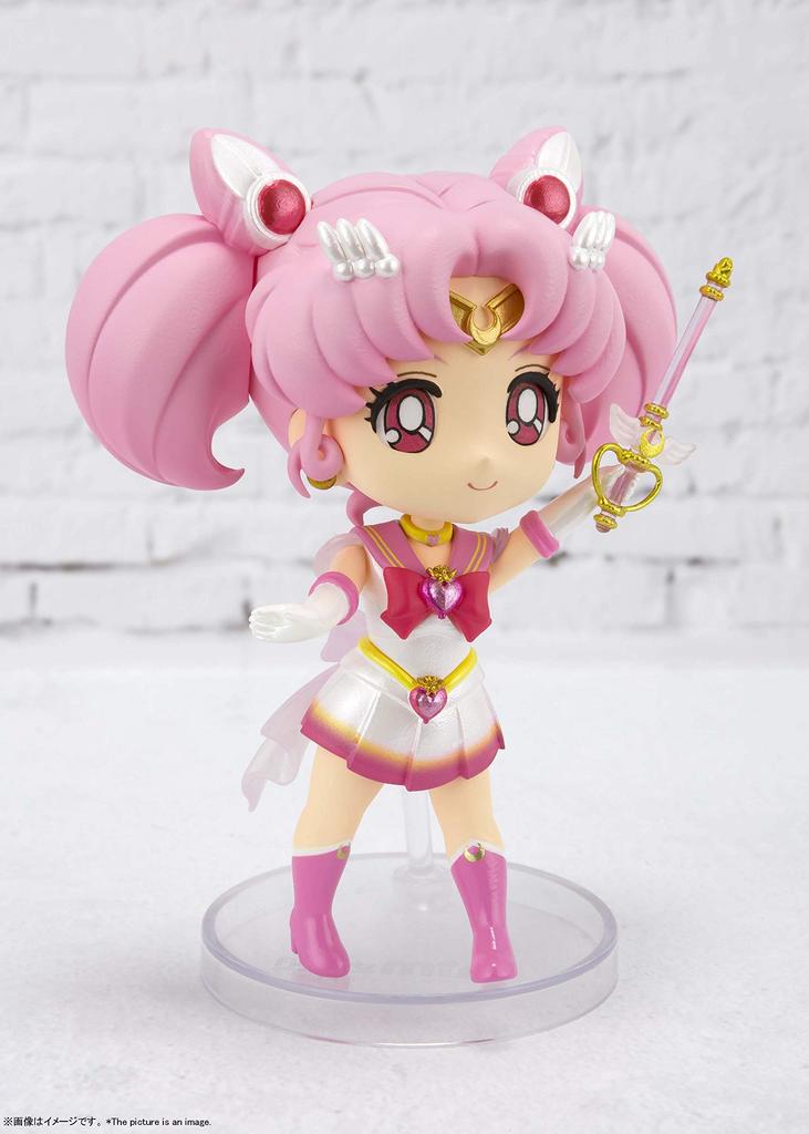 TAMASHII NATIONS Figuarts mini Pretty Guardian Sailor Moon Super Sailor Chibi Moon Approximately 90mm PVC ABS Painted Movable Figure -Eternal edition-