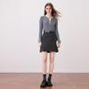 Betu Damen V-Ausschnitt Color Block Strickpullover