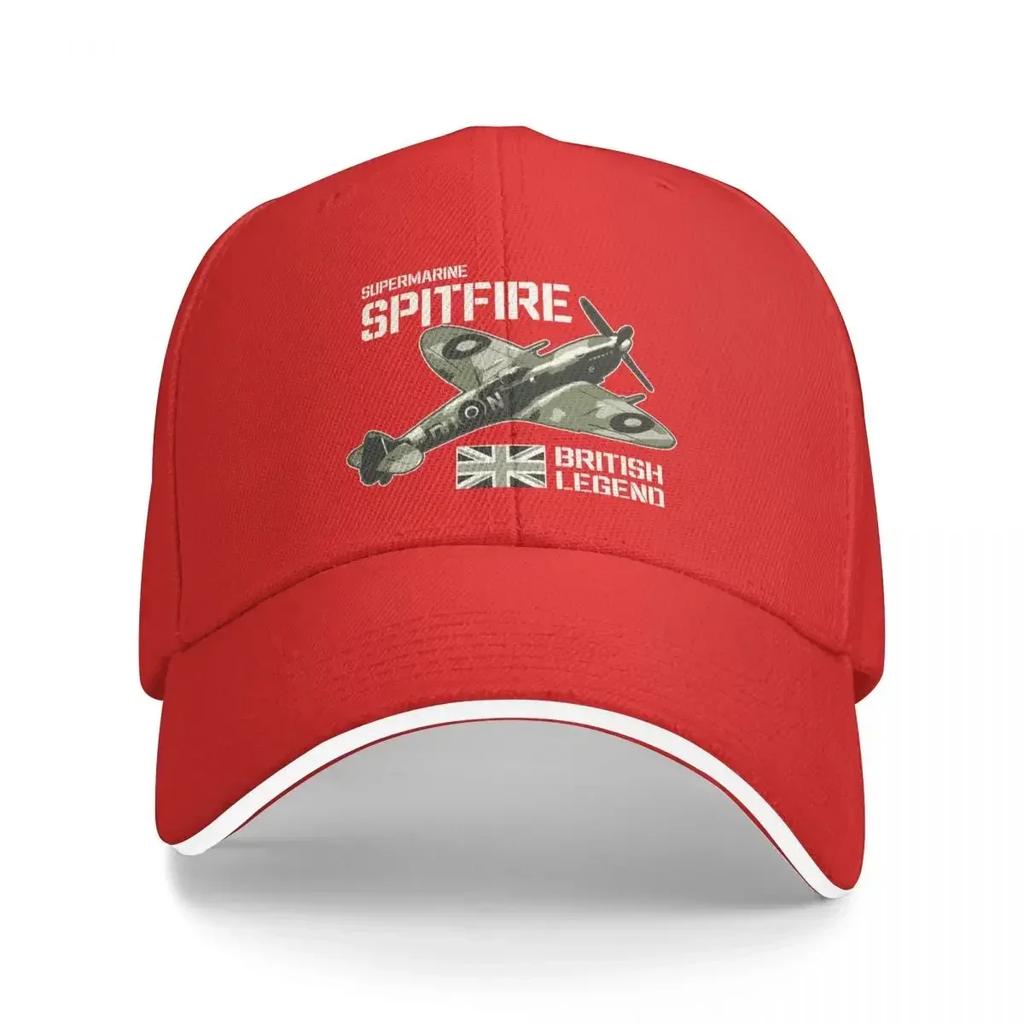 Samolot myśliwski Samolot RAF Samolot z II wojny światowej Brytyjska legenda Spitfire Czapka bejsbolówka Unisex Czapka z daszkiem Daszek Przeciwsłoneczny Kapelusz outdoorowy