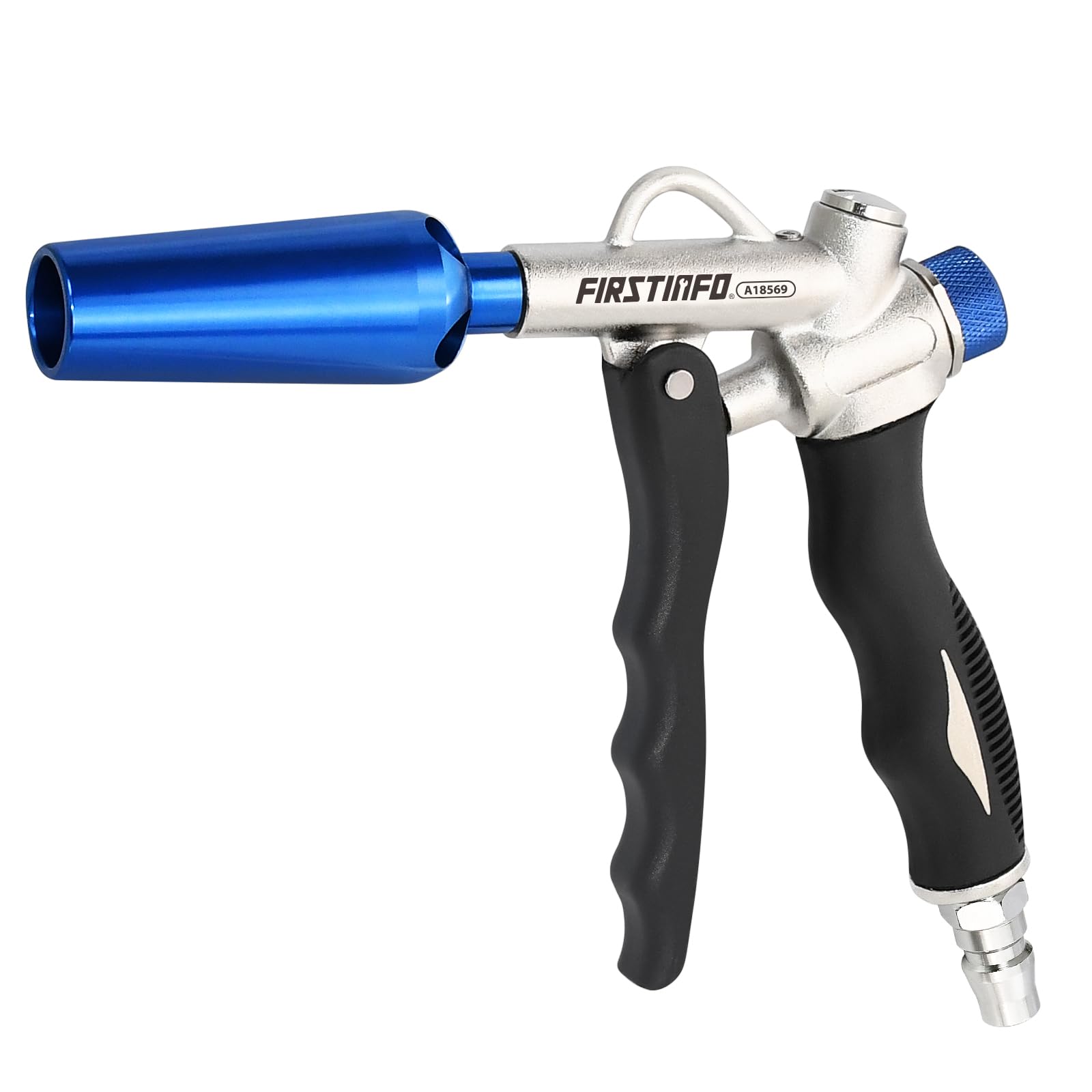 

Ryosho FIRSTINFO TOOLS Air Blow Gun, Aluminum, with Top and Bottom Connection, Air Duster, Air Gun (with Increased Airflow Nozzle)
