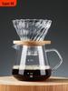 Filtre à café verseur en verre et pot de partage