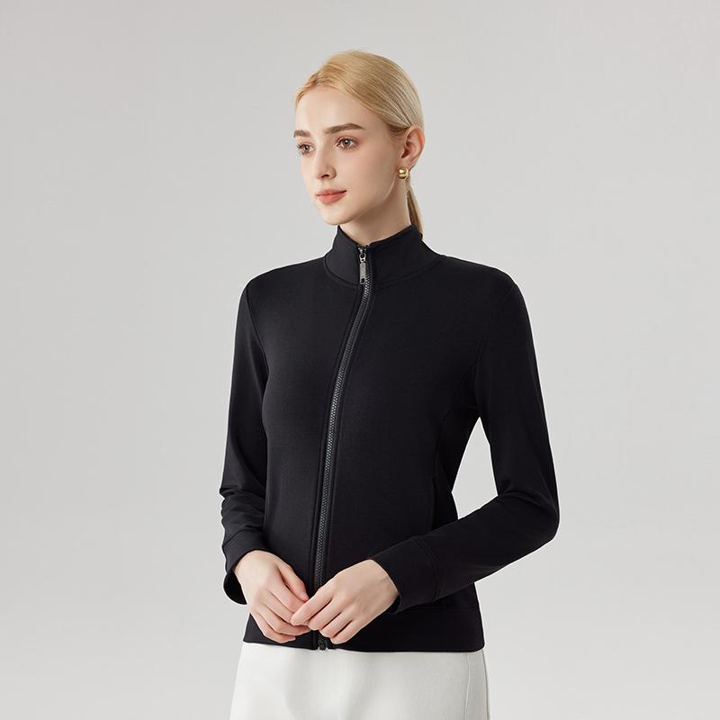 Women's Canary Jacket: Autumn/Winter Casual Cardigan, Stand-Up Collar, Windproof, Thickened, Warm Sports Top.