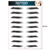 10 Pairs Eyebrow Tattoo For Men Realistic Fake Eyebrows Popular Transfer Sticker
