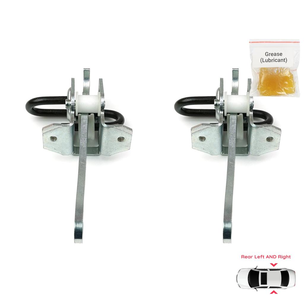 BDP1073-1 2 Pieces Rear Left AND Right Door Hinge Brake Stop Check Strap Limiter Protection Lever Arm for BMW 7 Series E38 1994-2001 51228171672