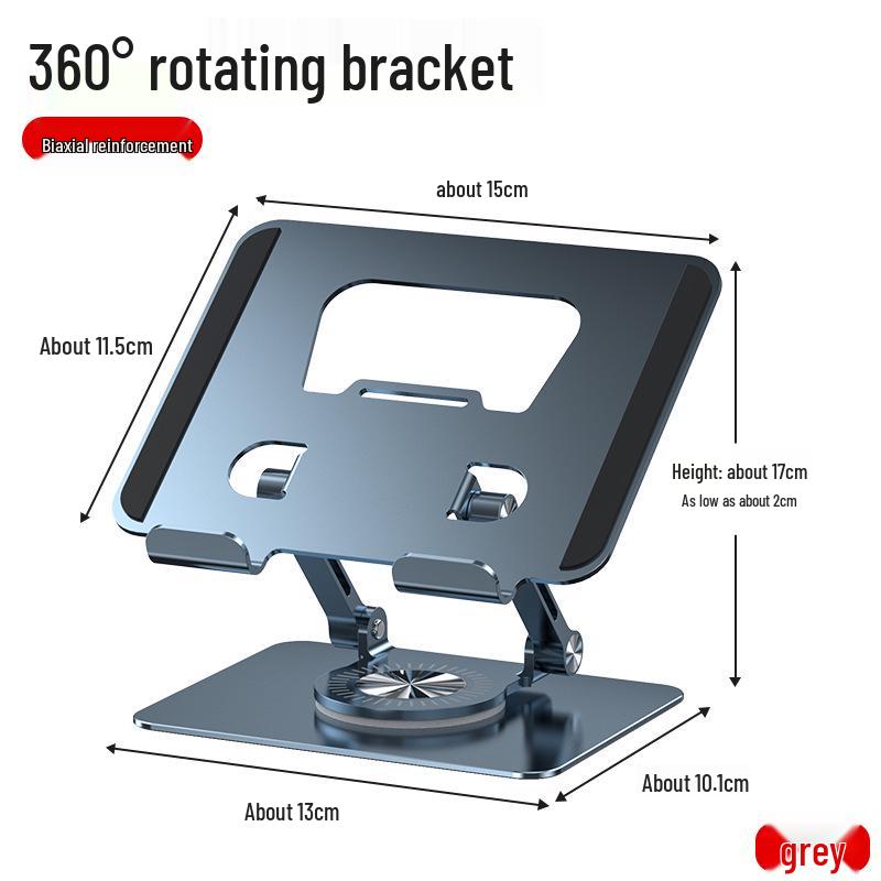 „Um 360° drehbarer, klappbarer Tablet-Ständer aus Metall für das iPad – tragbar und cool“