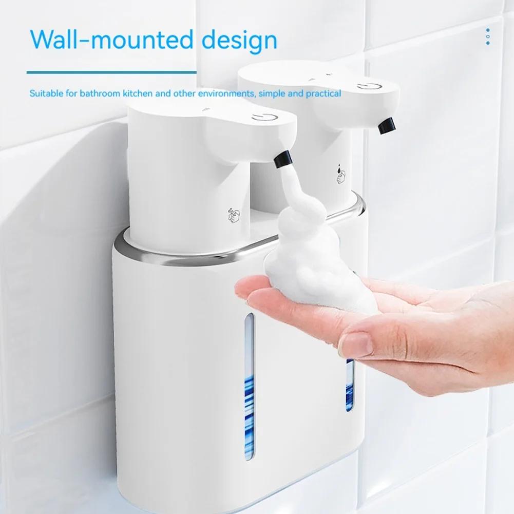 400/380ML Automatic Soap Dispenser Wall Mounted Double Head Washing Pump Machine  Touchless Electric Soap Sanitizer For Bathroom