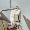 Portable Ins Simple Fabric Tissue Box Hanging Wet Wipes Case Storage Pouch Fit for Car Home Kitchen Use