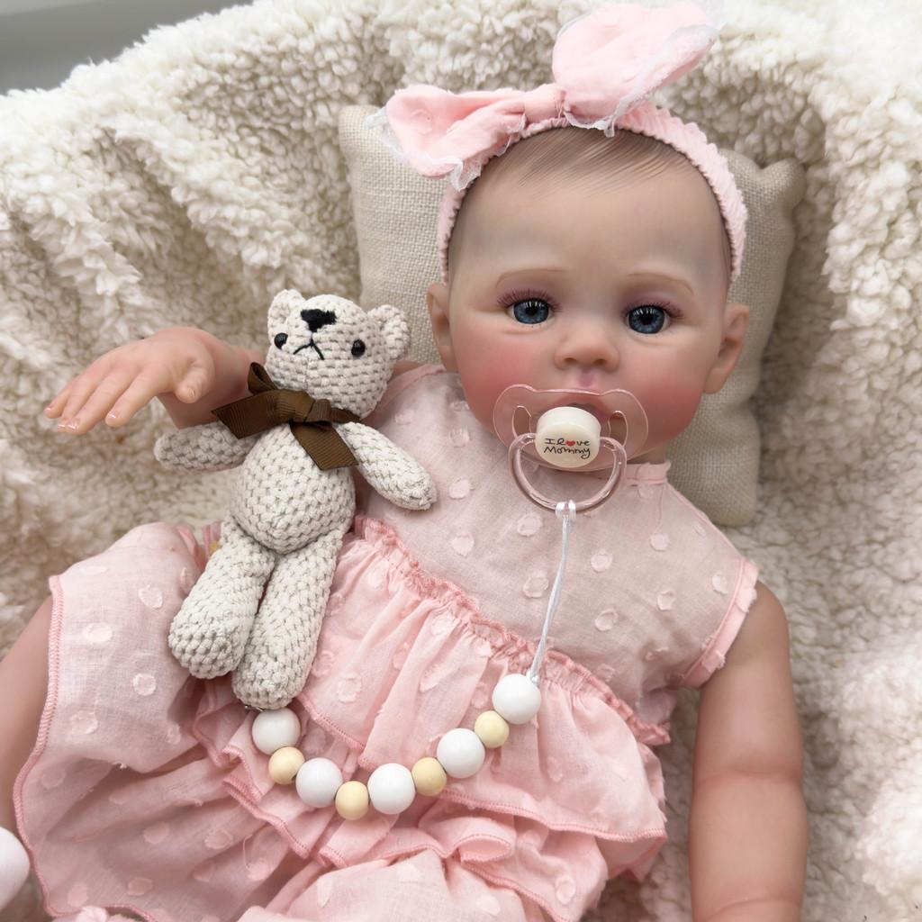 Silikon-Mädchenpuppe 49cm Mit Realistischer 3D-Wiesenhaut Für Sammler Und Als Geschenk