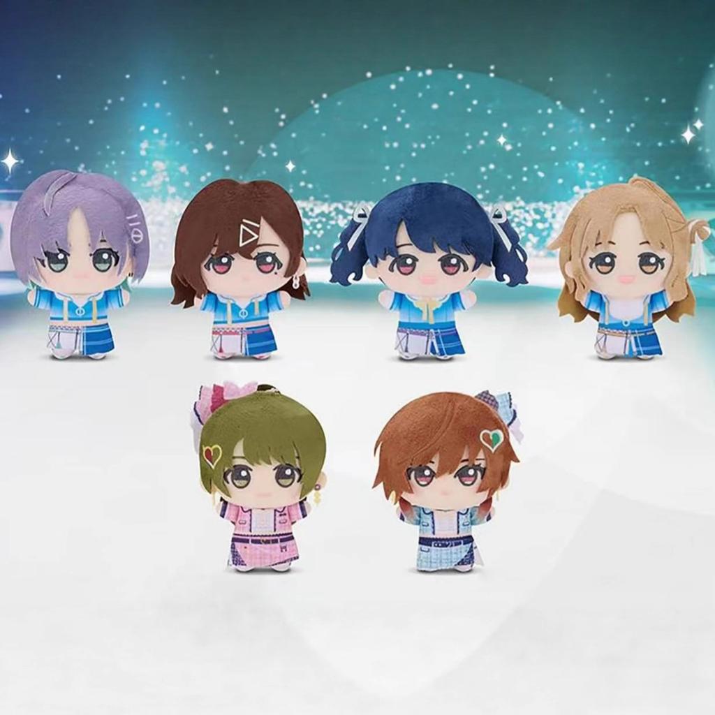 10cm School Idol Master Plush Cartoon Anime Plushie Ume Hanami Hiro Shinosawa Stuffed Figure Model Room Decor Toys Doll Kid Gift
