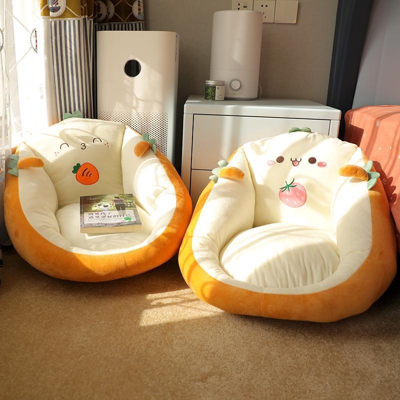 Coussin Mooli sur le sol, siège paresseux, jetée, tatami, futon, chambre japonaise, maison, balcon, fenêtre, sol, coussin doux, hiver