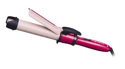 Tescom Curling Iron Curling Iron 32mm Temperature AdjustmentSteamAuto Power Off Easy Plug Sparkle Pink IPM1832 P