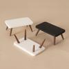 Dollhouse Miniature Coffee & Low Table Set with Sofa for Scene Decoration