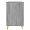 Desk Grey Sonoma 142.5 x 50 x 75 cm Engineered Wood