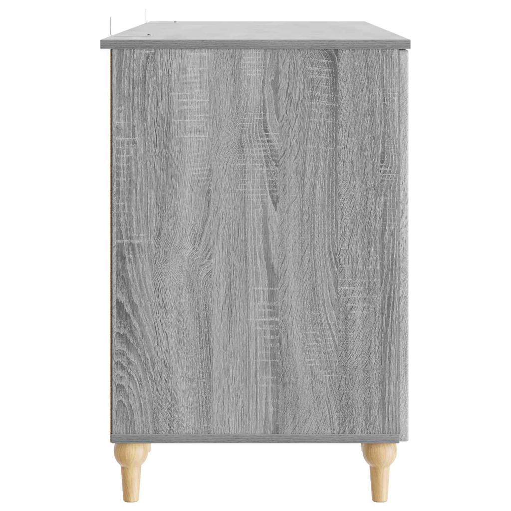Desk Grey Sonoma 142.5 x 50 x 75 cm Engineered Wood