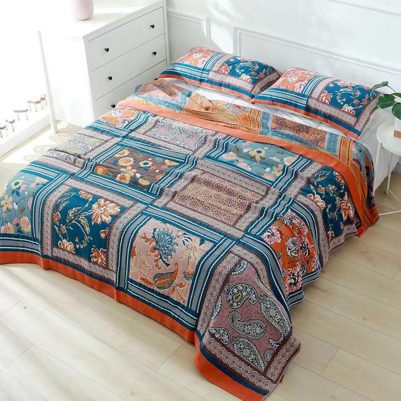 

Хлопковое марлевое одеяло Летнее охлаждающее одеяло Односпальное и двуспальное Одеяло для кондиционера Летнее одеяло 150x200cm