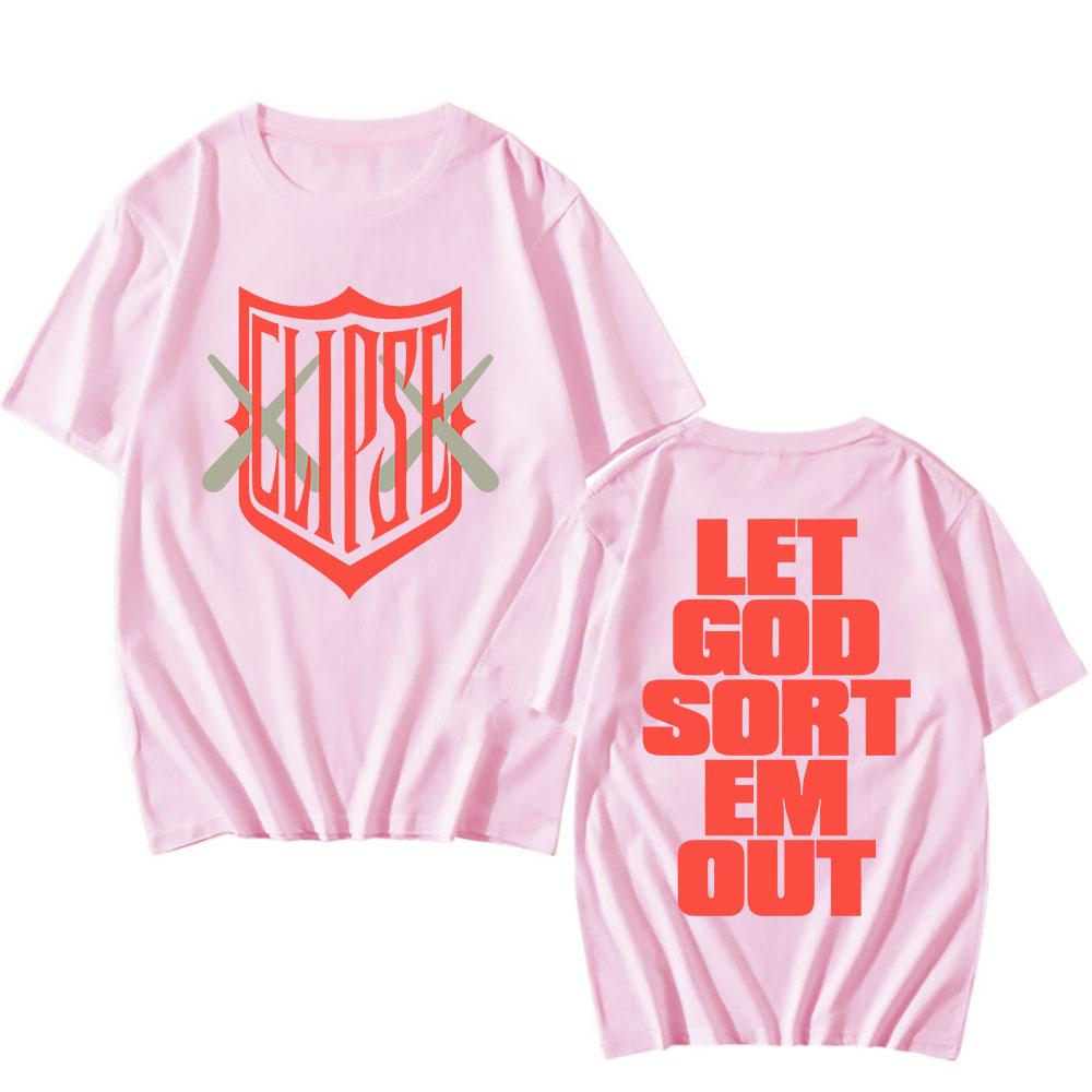 Rock Band Clipse T-shirt Album Let God Sort Em Out Tshirts Cotton Short Sleeve Male T Shirt Fashion Unisex Streetwear Men Tees