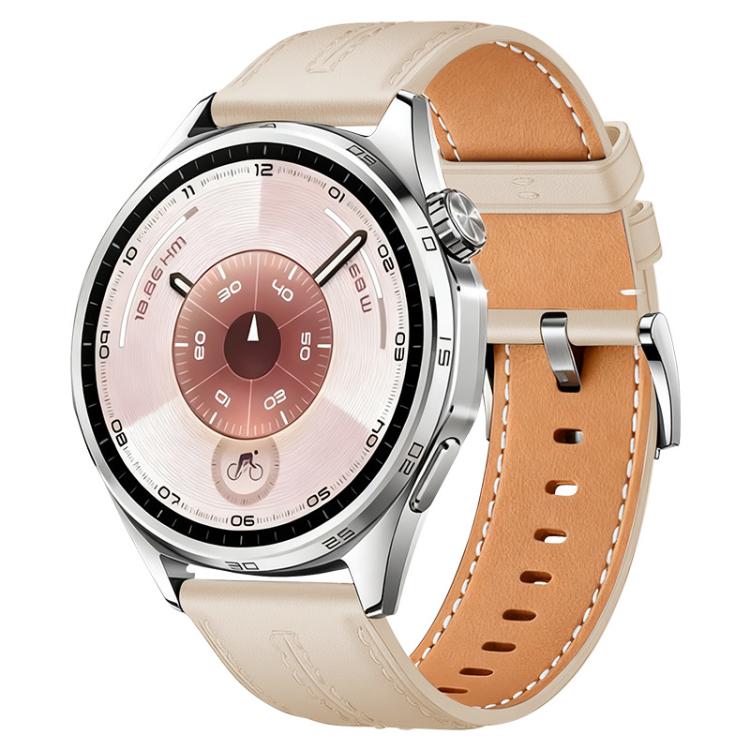 Composite‑Cowhide‑Texture Vegan‑Leather Replacement Watch‑Band Strap For Huawei Watch GT 6 41mm