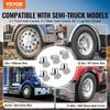 Rear&Front Axle Cover Combo Kit ABS Lug Nut Covers with Nut Cover Tools