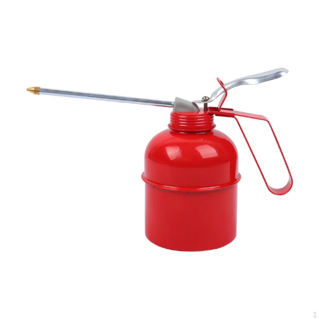 Hand Pump Oiler Can Gear Lubrication Tool Straight Spout Oil Spray High Pressure for Auto