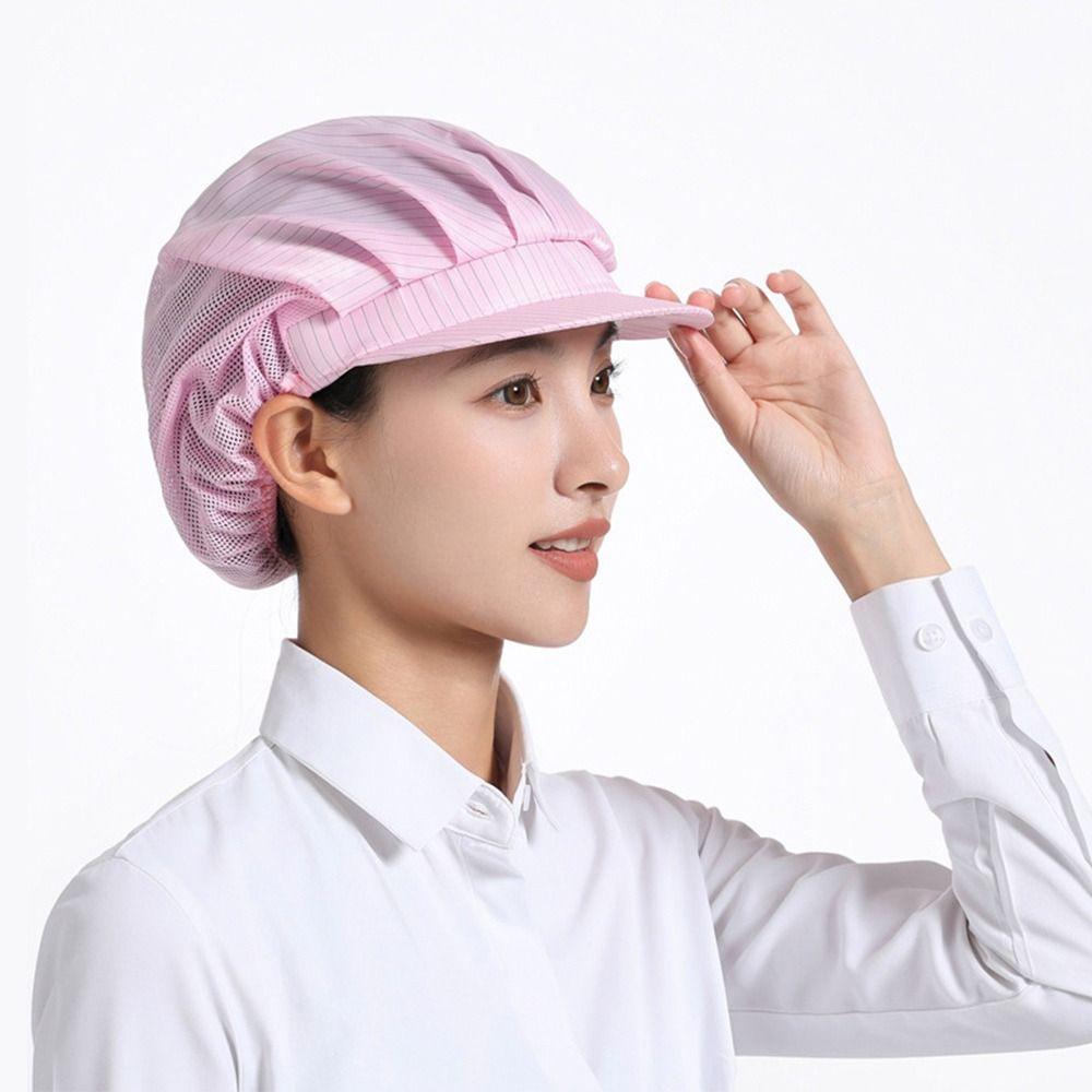 Solid Color Work Cap Lightweight Mesh Cap New Chef Cap  Food Service Cook