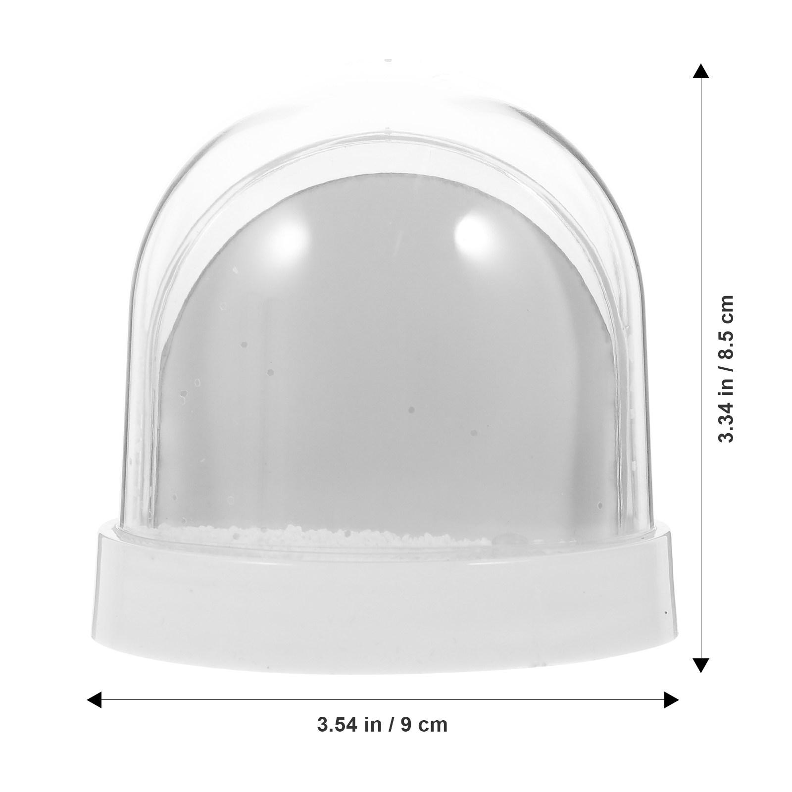 Photo Snow Globe Frame DIY Sublimation Blank Plastic Snowglobe with Picture Insert Personalized Gift Decoration белый