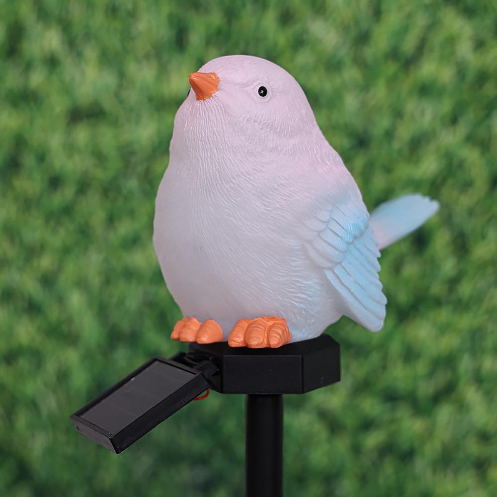 Waterproof Solar LED Bird Stake Light Light Sensing Auto On/Off Solar Powered Garden Light Sealed Structure Delicate Bird Shape