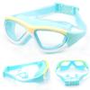 Kids' Large Frame HD Waterproof Anti-Fog Swim Goggles with Integrated Silicone Earplugs 5020