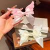Y2K Angel Wing Hair Clip Creative Cute Duckbill Clip Fashion Satin Bow Hairpin  Daily
