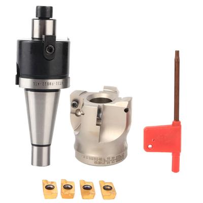 MT2 FMB27 Collet Chuck Holder BAP400R 50 22 4T Milling Cutter 1604APMT Milling Inserts(4PCS Milling Inserts )