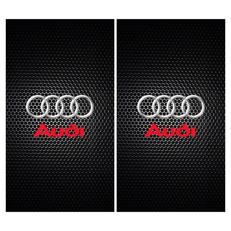 New 2Pcs Car Center Pillar Sticker Honeycomb Texture B-Pillar Decal For T A3 A5 A6 A7 A8 Q3 Q5 Q7 Q8 B5 B6 B7 B8 B9 Q7 8P 8V 8L