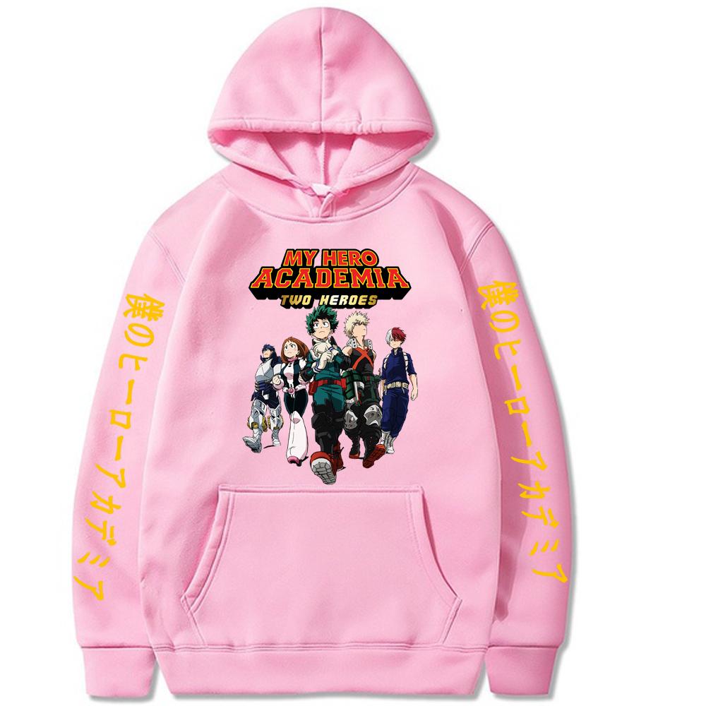 Anime Fierbinte My Hero Academia Imprimeu Grafic Hanorac cu Glugă Bărbați Femei Hanorace Prevalente Hanorac Casual Oversized Streetwear Harajuku Bărbați