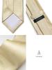 [TAVARAT] [Tavarat] Formal Silk Necktie, 100% Silk, Made in Japan, Nishijin Weave (Champagne Gold - Herringbone)