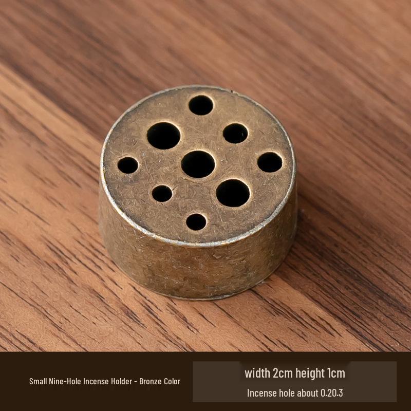 Antyczny dwuwarstwowy uchwyt na kadzidło lotosowe na ceremonię herbaty i kadzidło Buddy, wielopory palnik na kadzidło sandałowe.