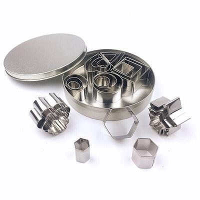 24pc Stainless Steel Baking Mold & Clay Cutter Set for Biscuits & Chocolate DIY