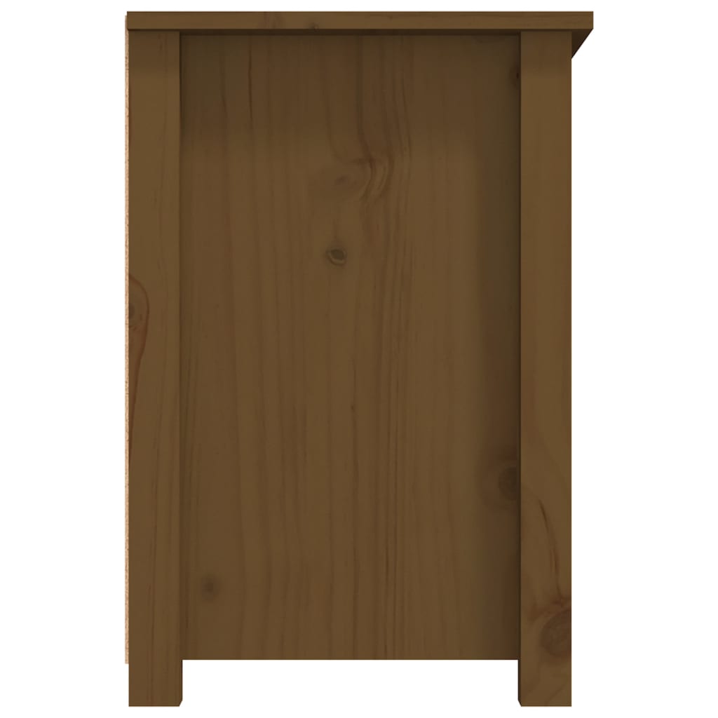 TV Cabinet Honey Brown 79 x 35 x 52 cm Solid Pine Wood