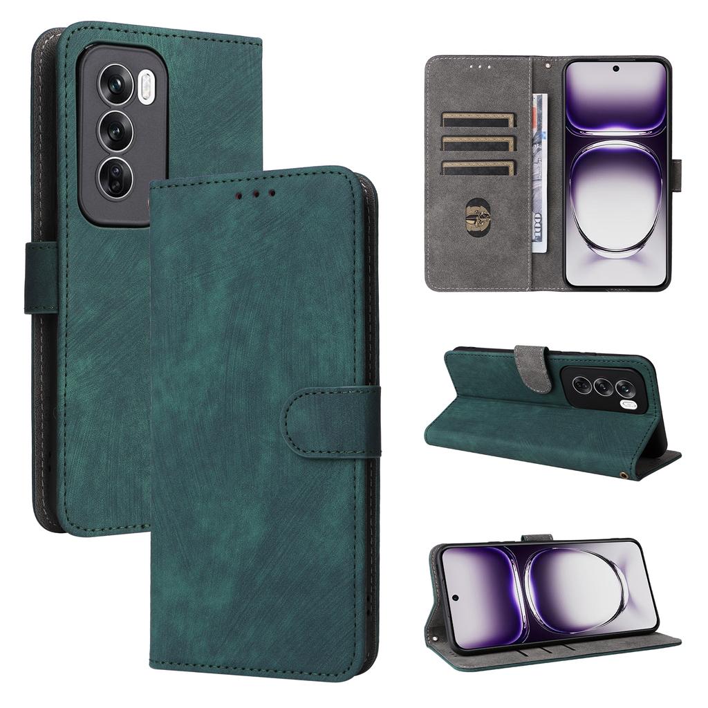 For Oppo Reno12 Pro 5G (Global) Case RFID Blocking Card Slots PU Leather Wallet Phone Cover
